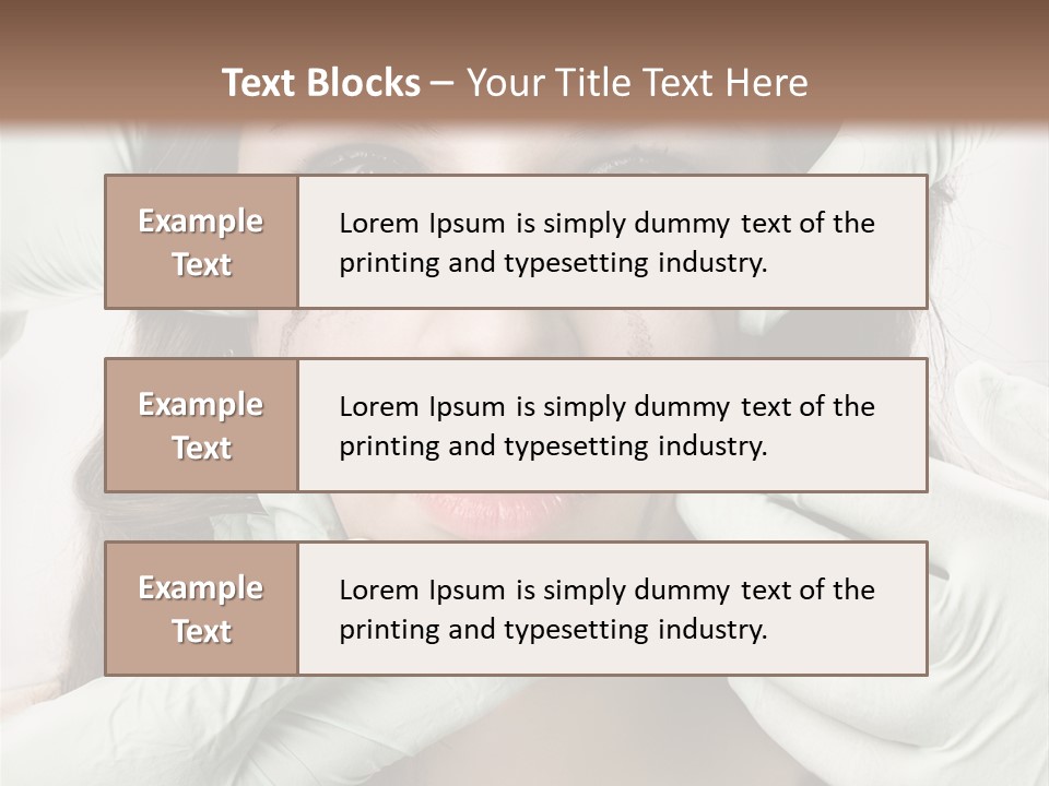 Hands Health Care Aging Process PowerPoint Template