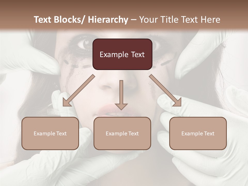 Hands Health Care Aging Process PowerPoint Template