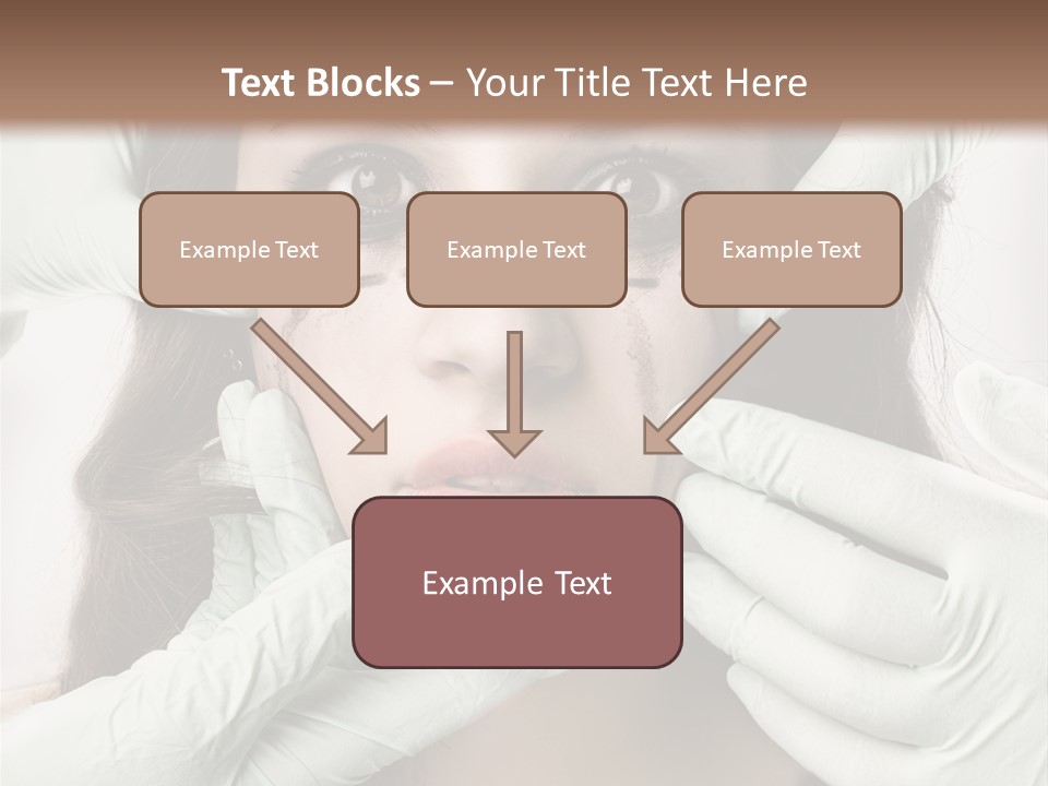 Hands Health Care Aging Process PowerPoint Template