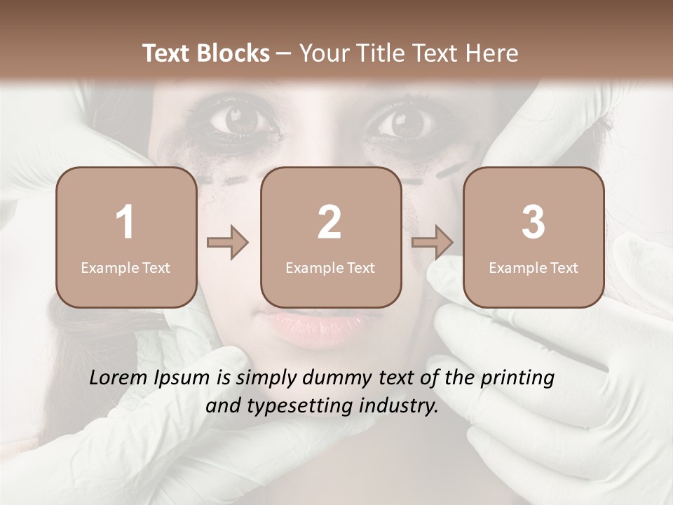 Hands Health Care Aging Process PowerPoint Template