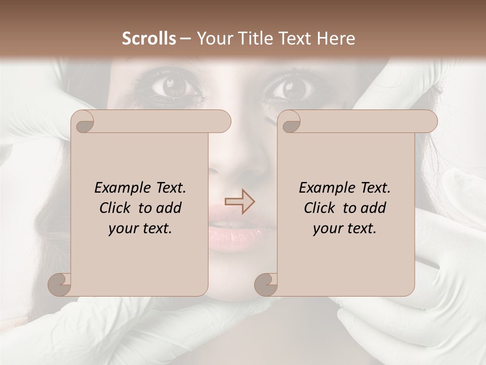Hands Health Care Aging Process PowerPoint Template