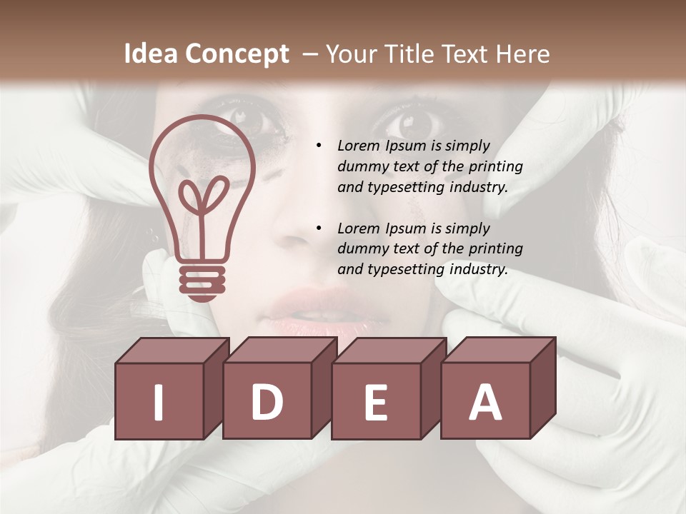 Hands Health Care Aging Process PowerPoint Template