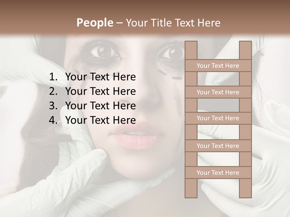 Hands Health Care Aging Process PowerPoint Template