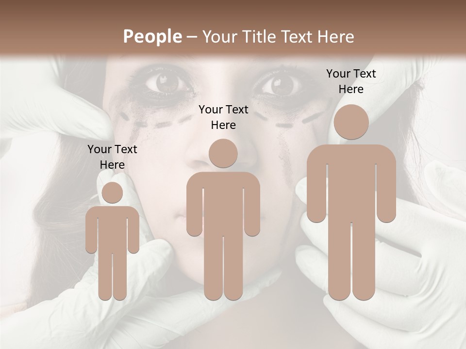 Hands Health Care Aging Process PowerPoint Template