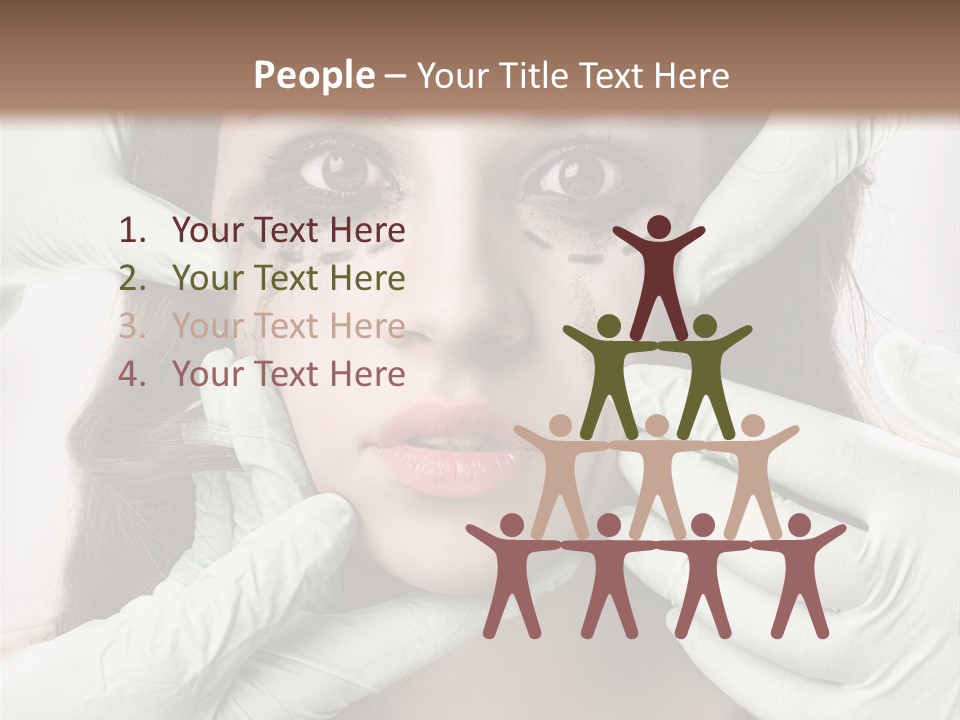 Hands Health Care Aging Process PowerPoint Template