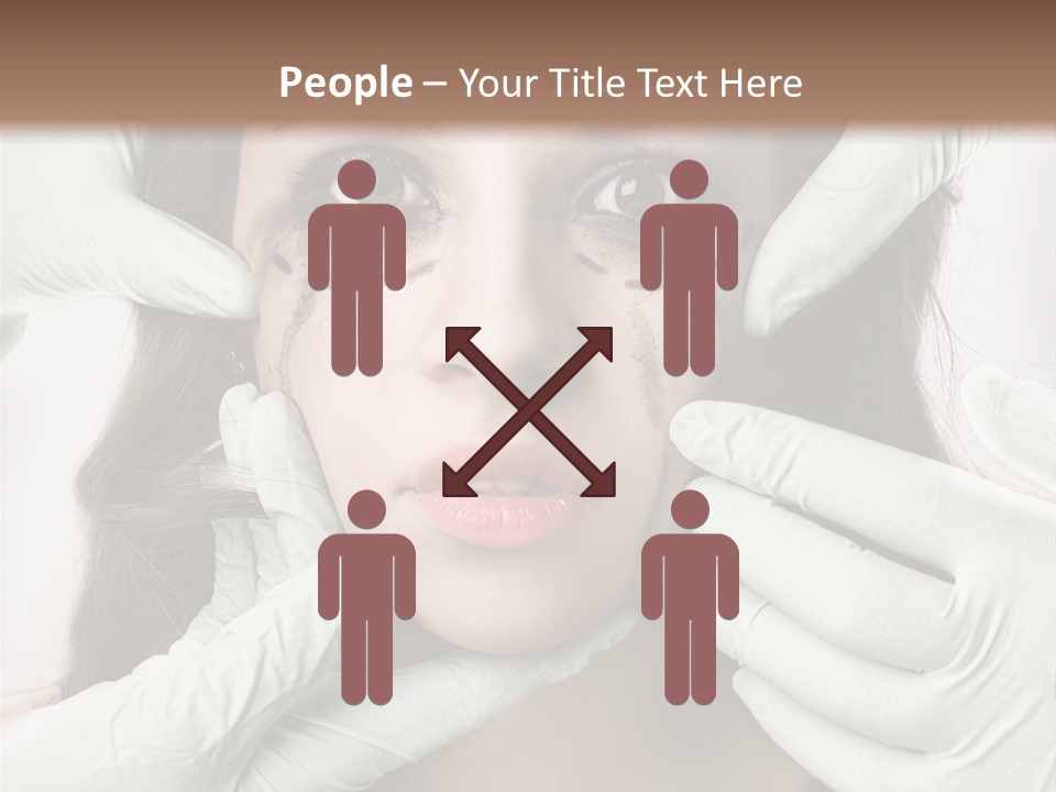 Hands Health Care Aging Process PowerPoint Template