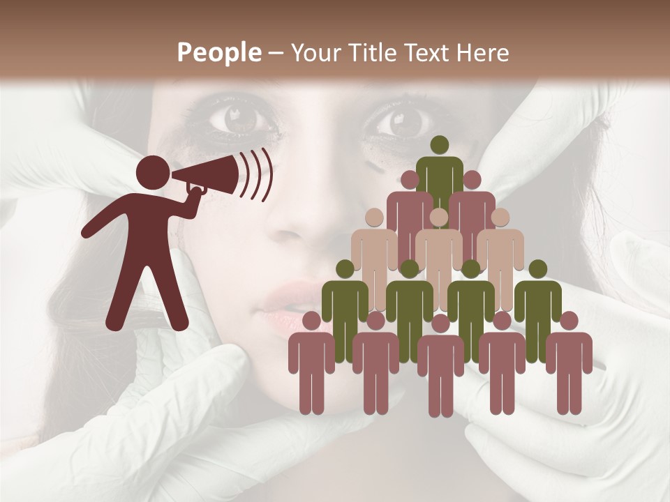 Hands Health Care Aging Process PowerPoint Template