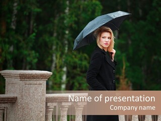 Cool Person Blond PowerPoint Template