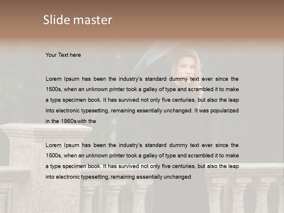 Cool Person Blond PowerPoint Template