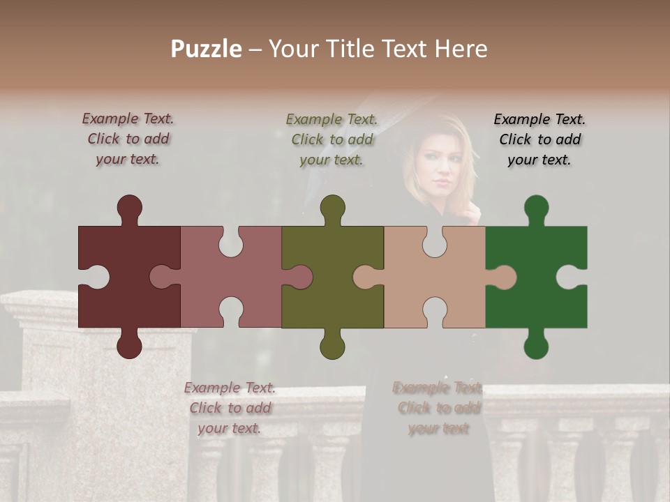 Cool Person Blond PowerPoint Template