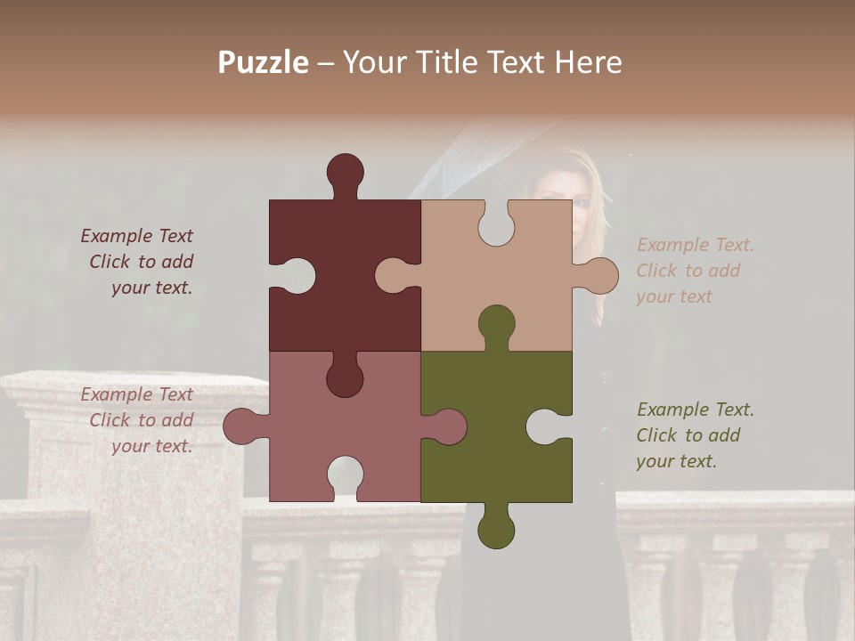 Cool Person Blond PowerPoint Template