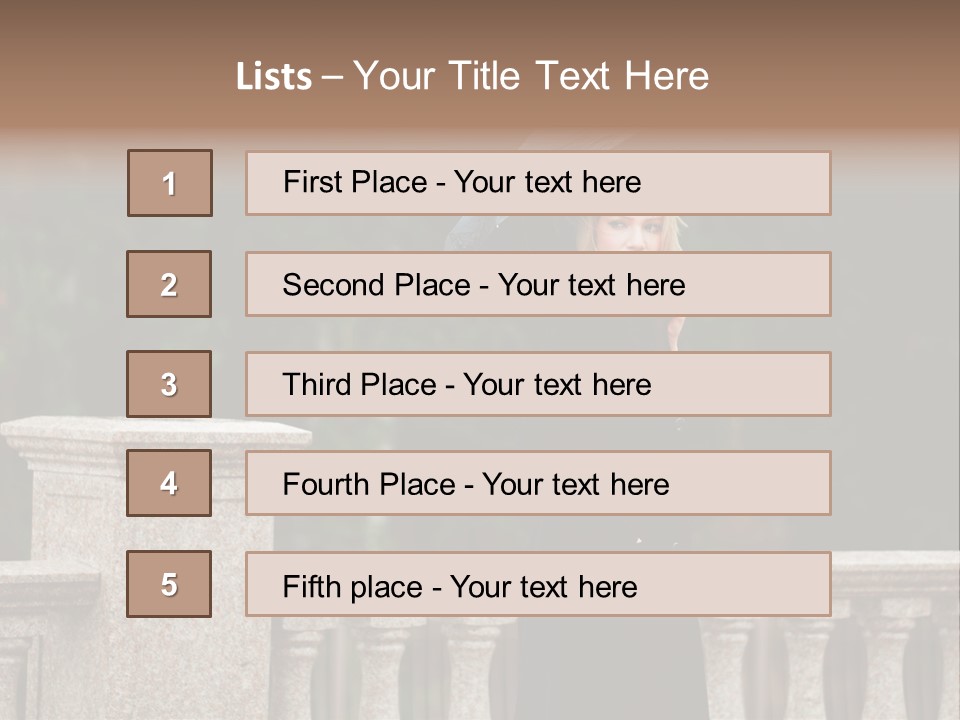 Cool Person Blond PowerPoint Template