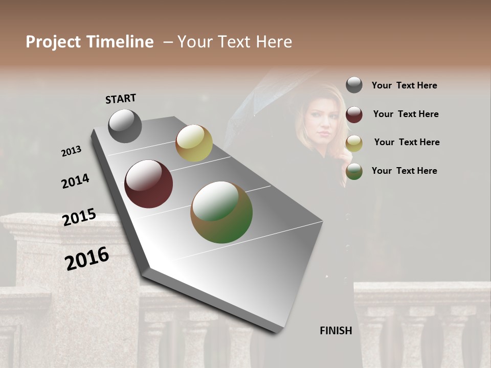 Cool Person Blond PowerPoint Template