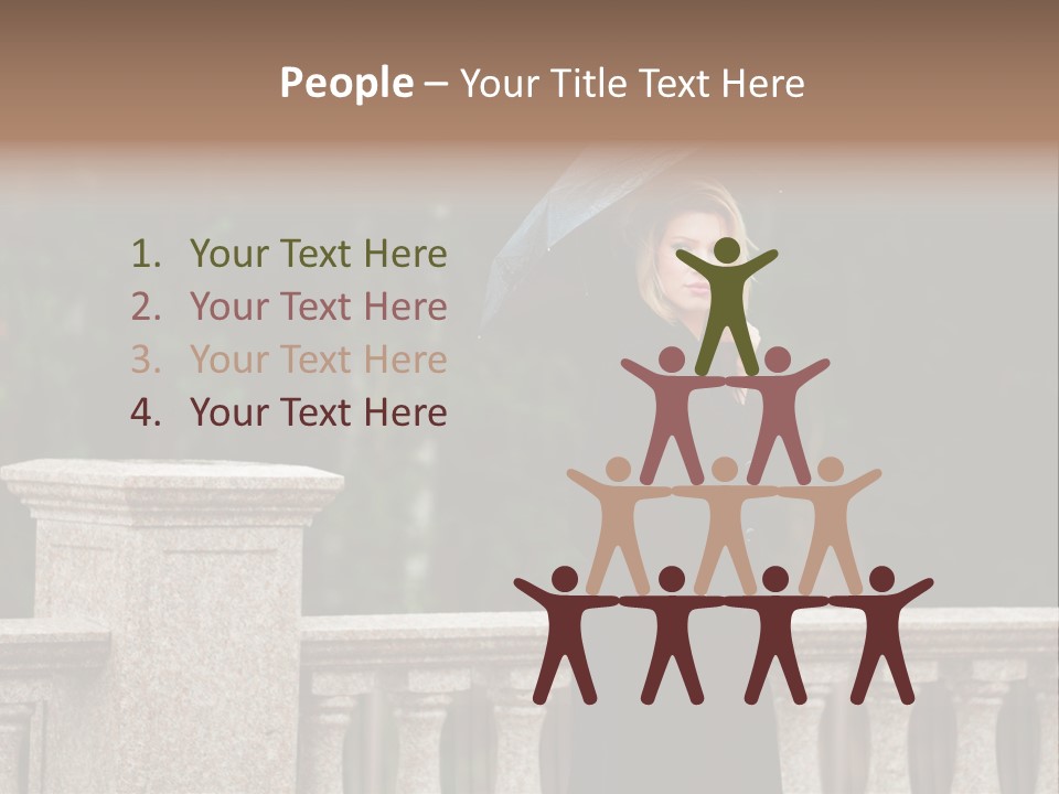 Cool Person Blond PowerPoint Template
