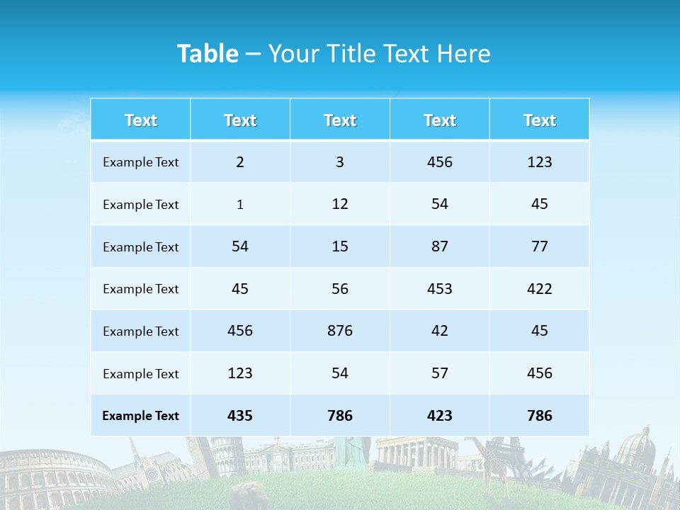 Style Building Paris PowerPoint Template