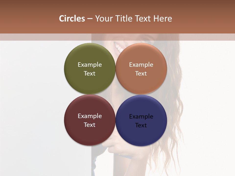 Banner Attractive Businesswoman PowerPoint Template