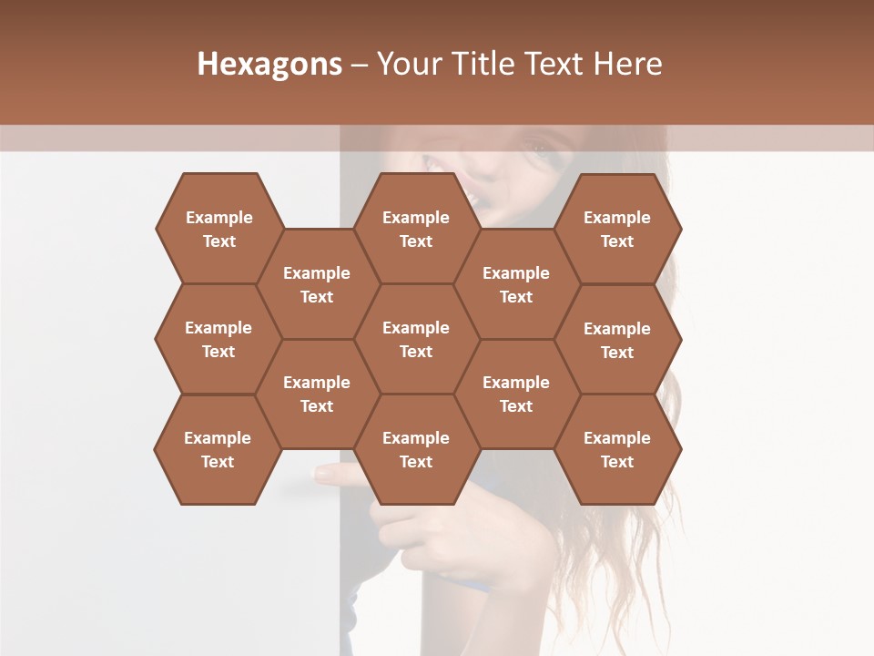 Banner Attractive Businesswoman PowerPoint Template