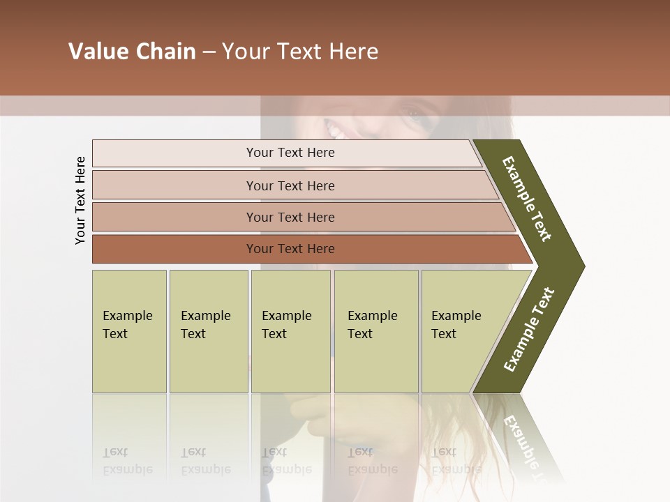 Banner Attractive Businesswoman PowerPoint Template