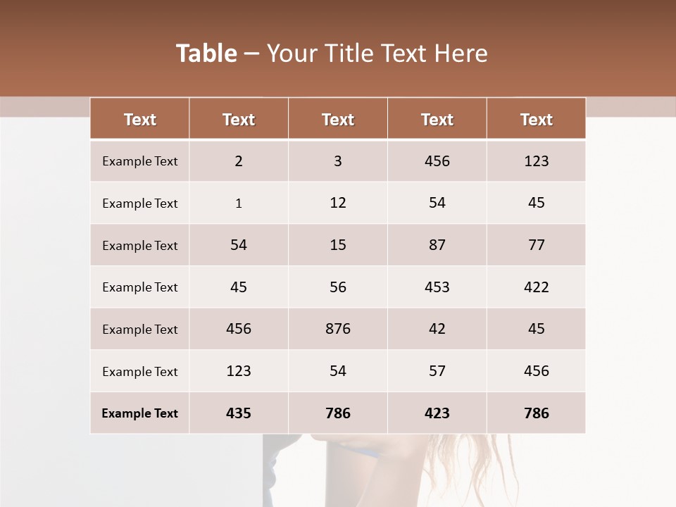 Banner Attractive Businesswoman PowerPoint Template