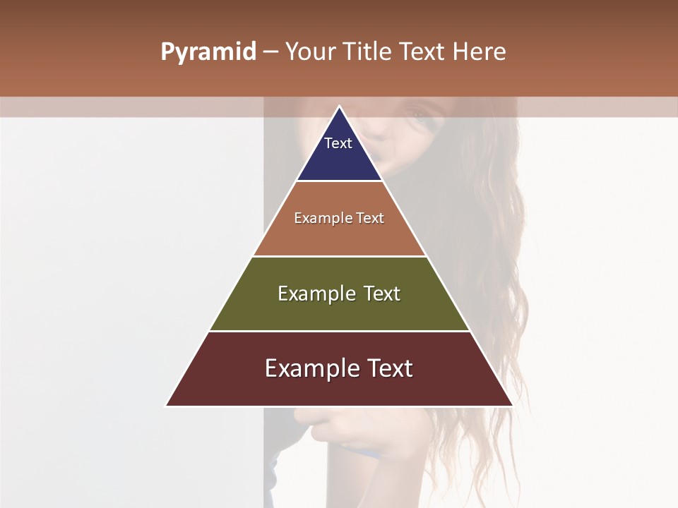 Banner Attractive Businesswoman PowerPoint Template