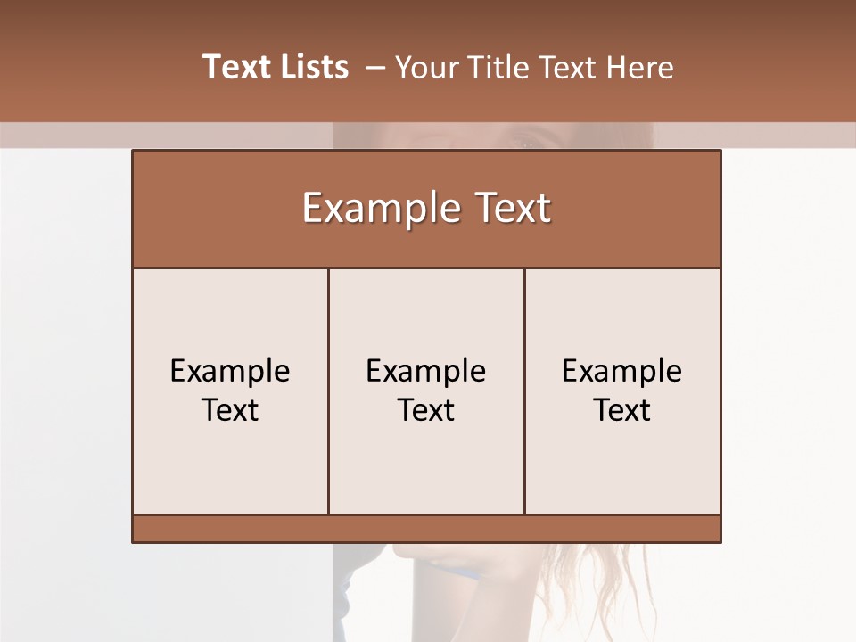Banner Attractive Businesswoman PowerPoint Template