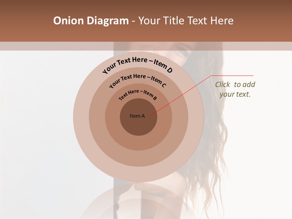 Banner Attractive Businesswoman PowerPoint Template