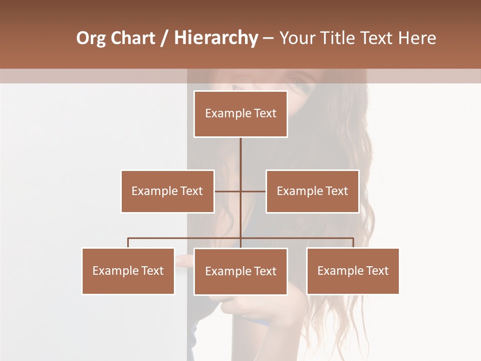 Banner Attractive Businesswoman PowerPoint Template