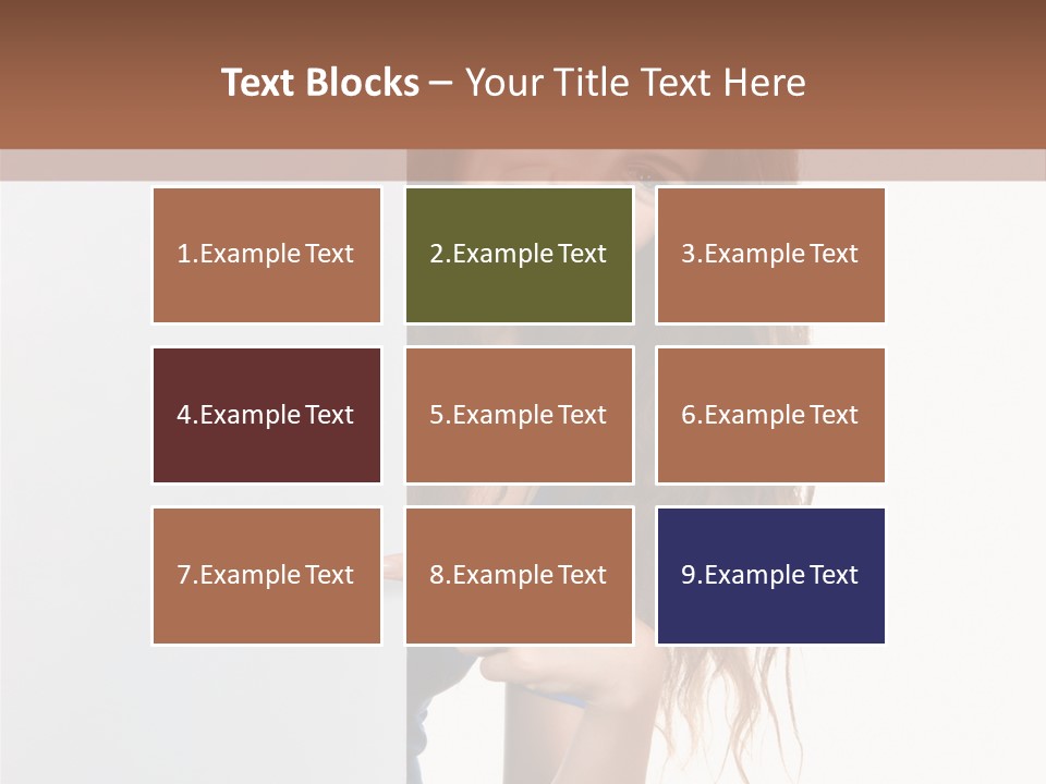 Banner Attractive Businesswoman PowerPoint Template