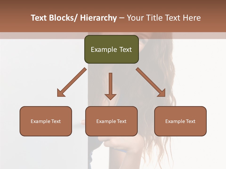 Banner Attractive Businesswoman PowerPoint Template