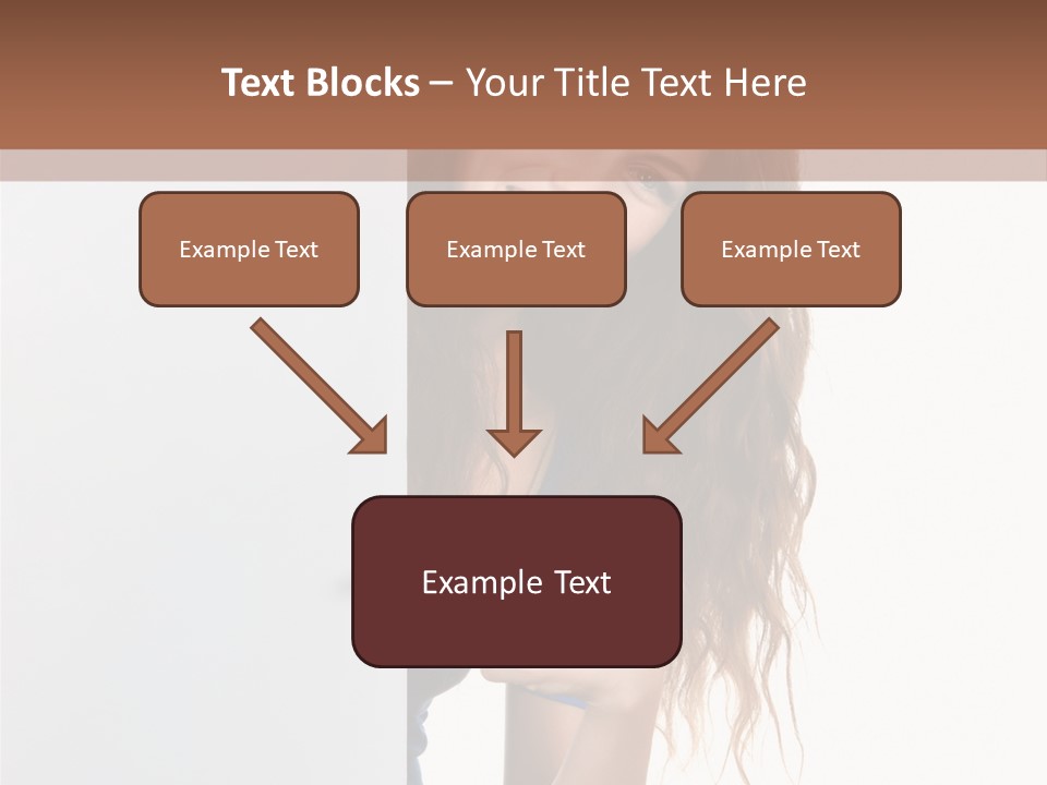 Banner Attractive Businesswoman PowerPoint Template