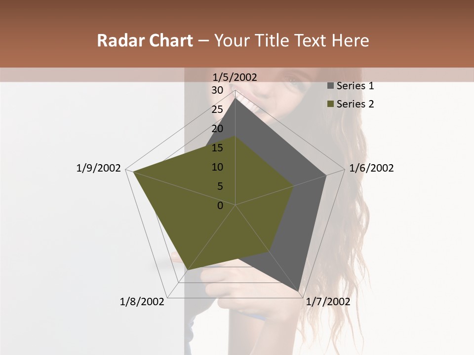 Banner Attractive Businesswoman PowerPoint Template