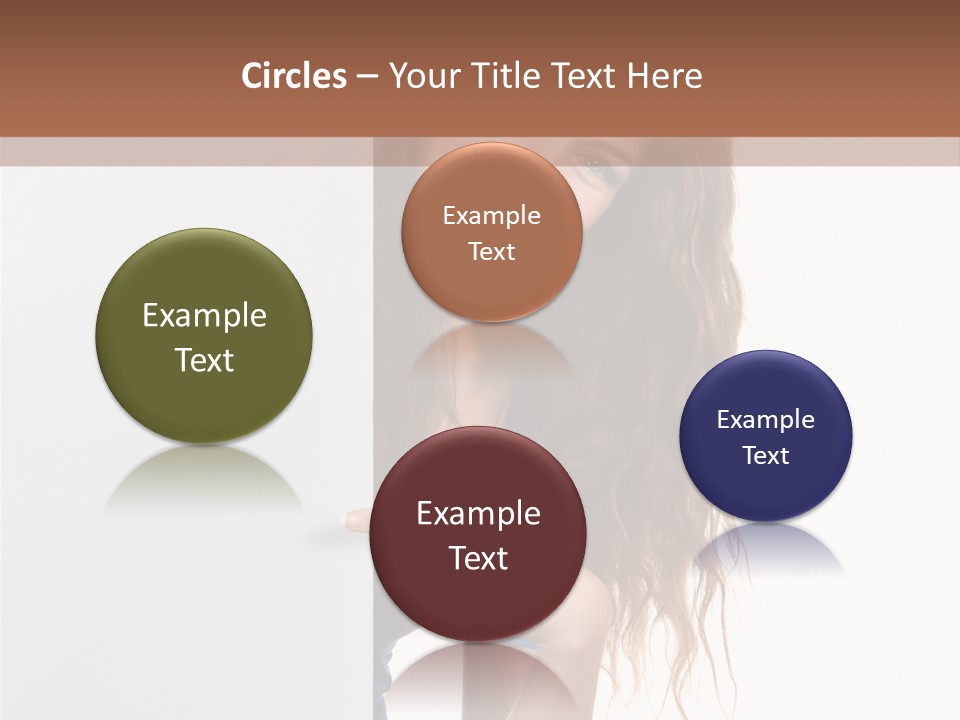 Banner Attractive Businesswoman PowerPoint Template