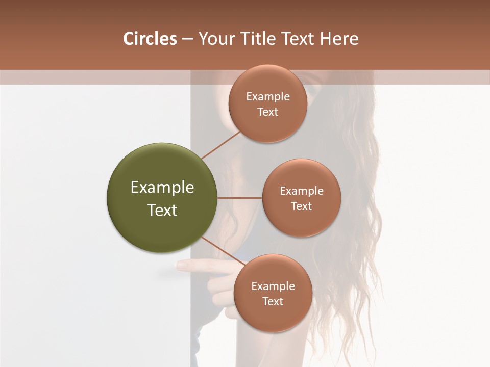 Banner Attractive Businesswoman PowerPoint Template