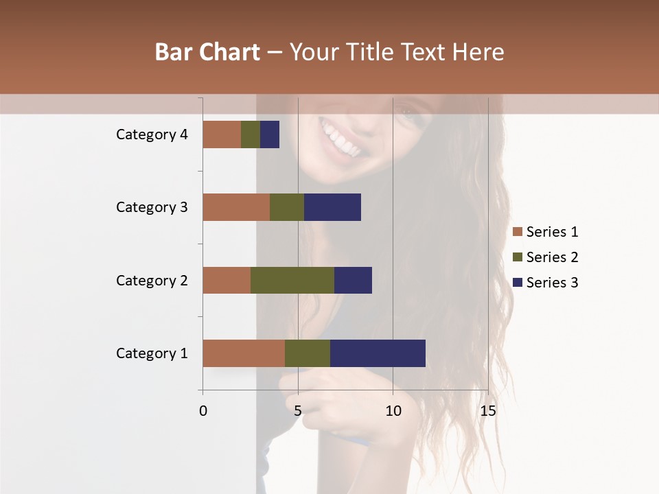 Banner Attractive Businesswoman PowerPoint Template