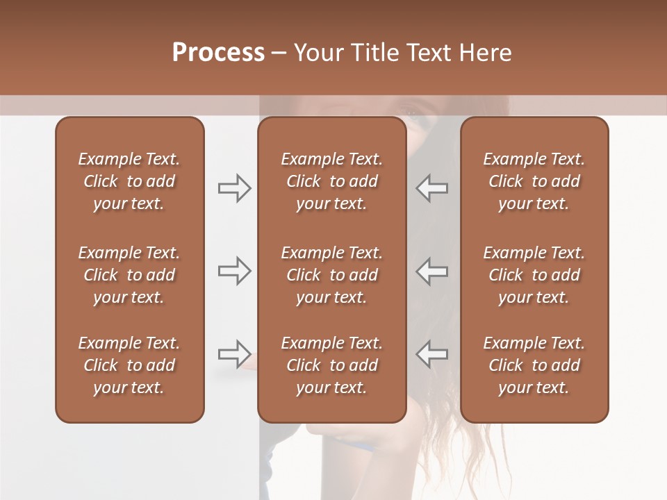 Banner Attractive Businesswoman PowerPoint Template