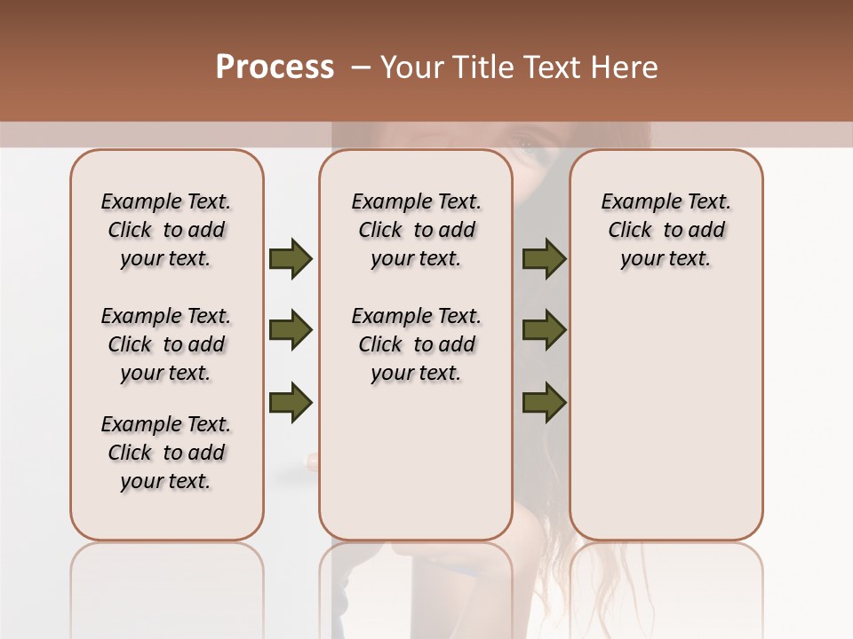Banner Attractive Businesswoman PowerPoint Template