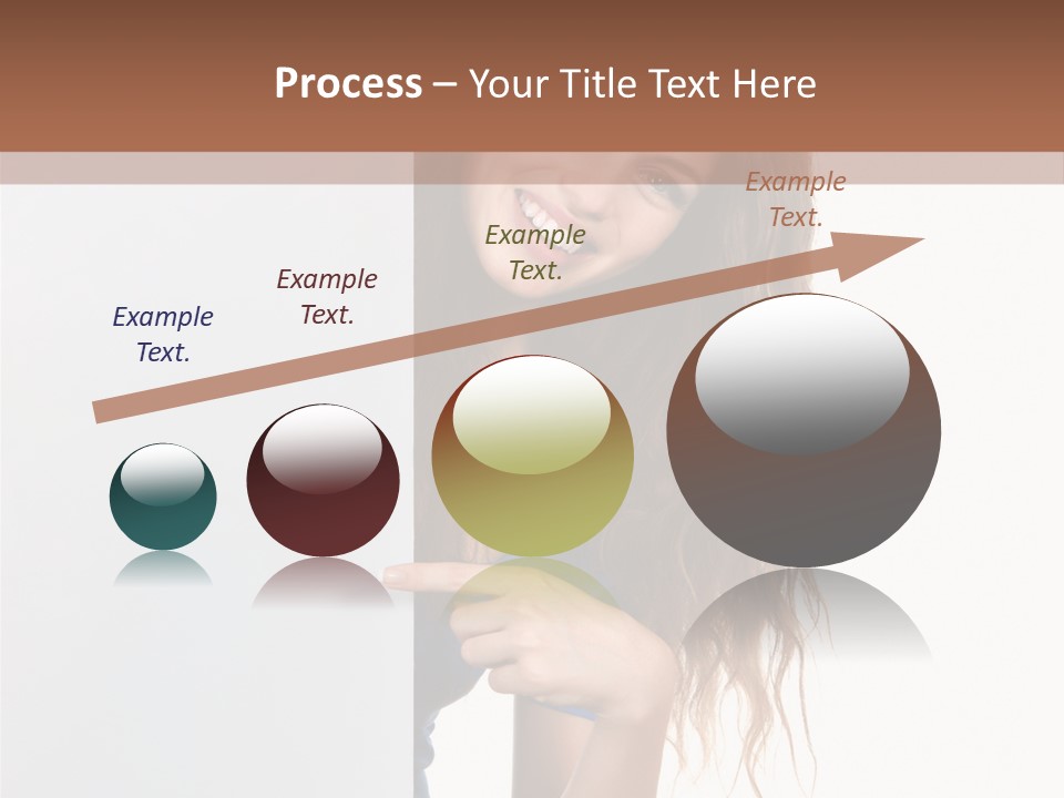 Banner Attractive Businesswoman PowerPoint Template