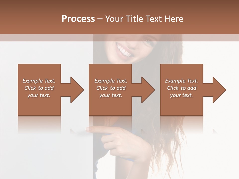 Banner Attractive Businesswoman PowerPoint Template