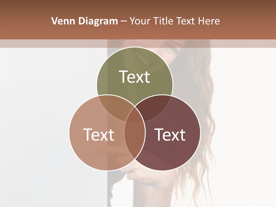 Banner Attractive Businesswoman PowerPoint Template