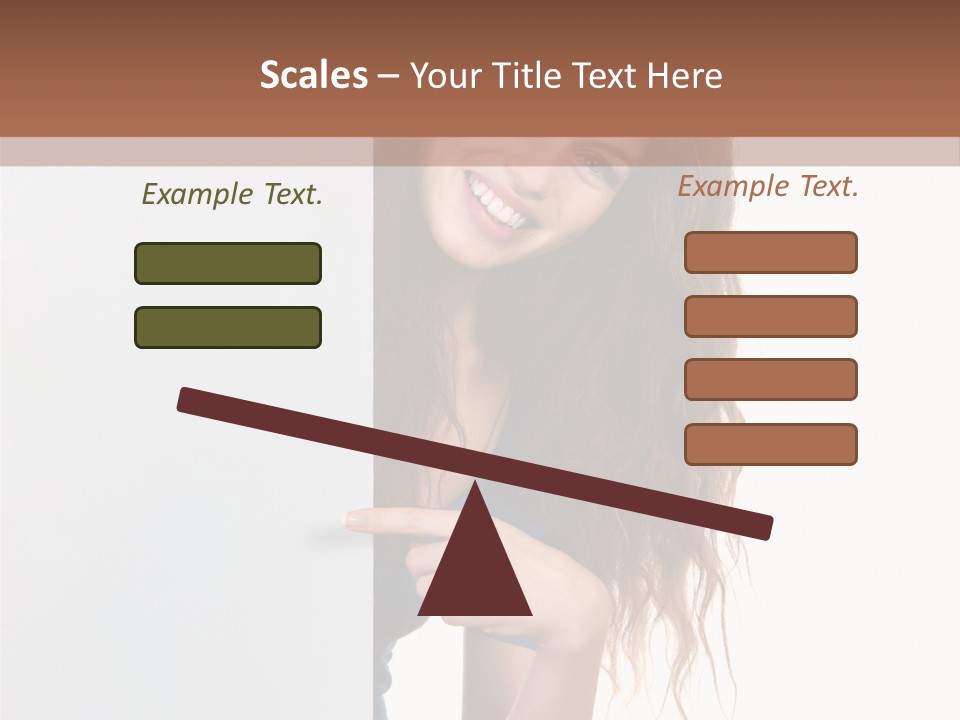 Banner Attractive Businesswoman PowerPoint Template