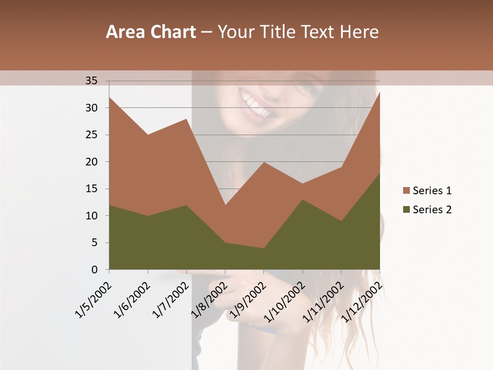 Banner Attractive Businesswoman PowerPoint Template