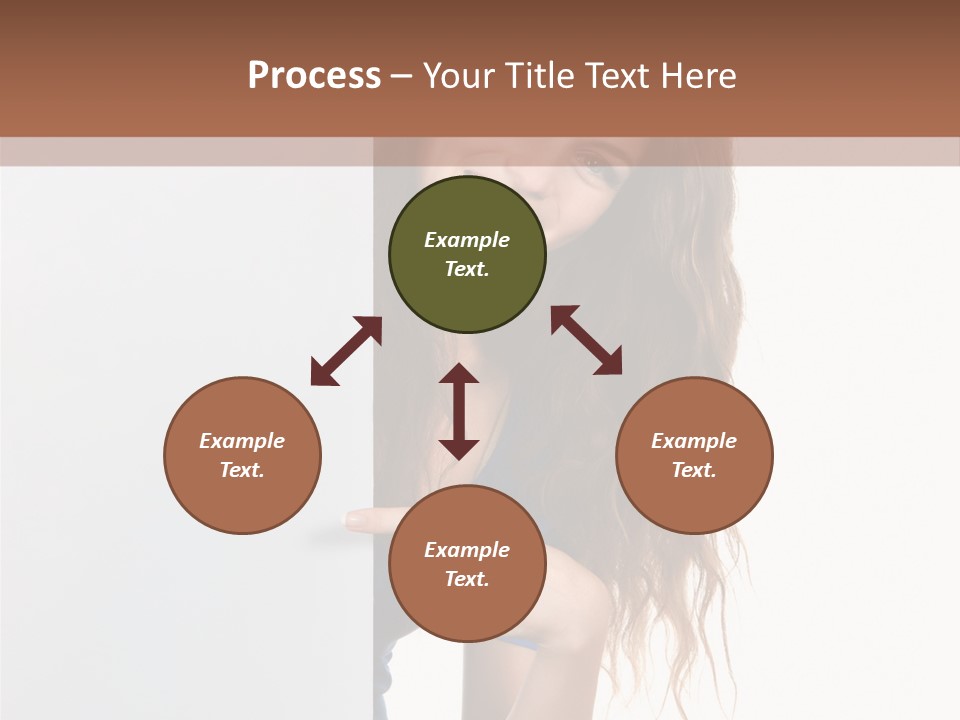 Banner Attractive Businesswoman PowerPoint Template