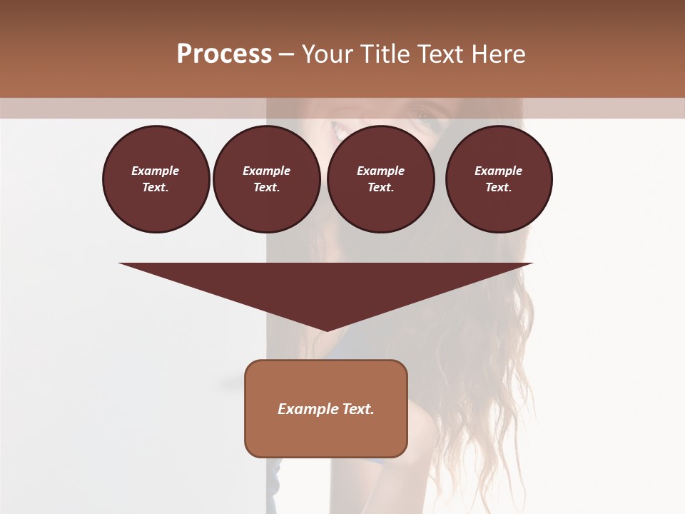 Banner Attractive Businesswoman PowerPoint Template