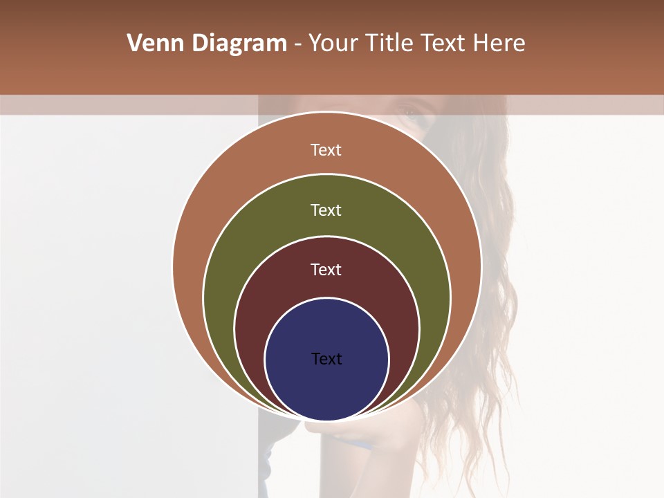 Banner Attractive Businesswoman PowerPoint Template