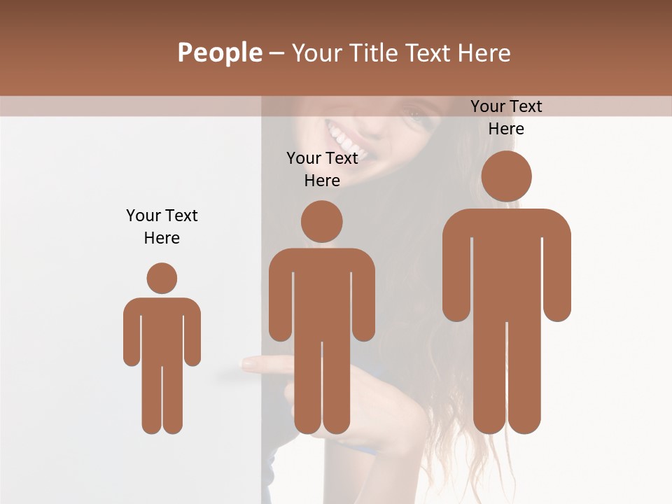 Banner Attractive Businesswoman PowerPoint Template