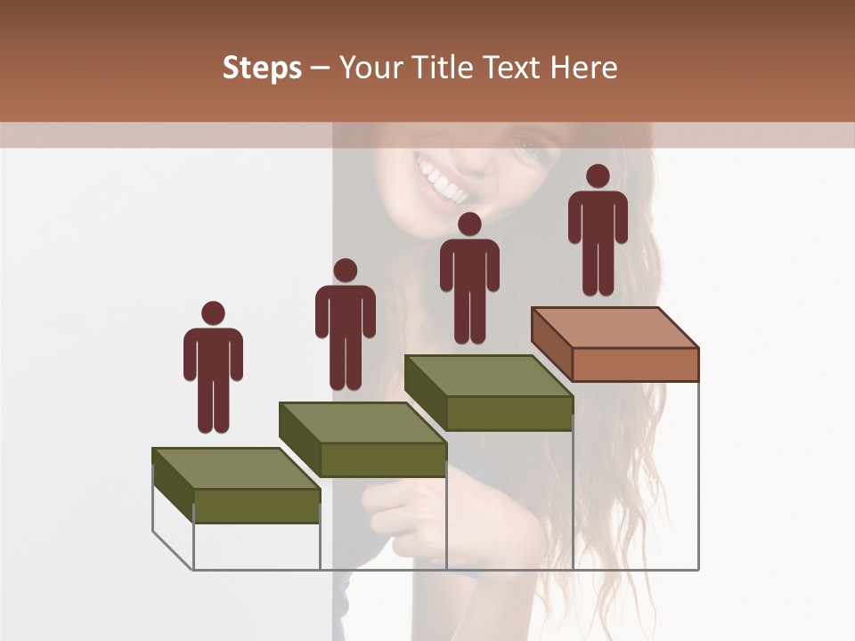 Banner Attractive Businesswoman PowerPoint Template