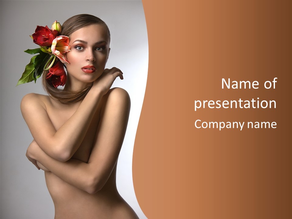 Art Makeup Voluptuous PowerPoint Template