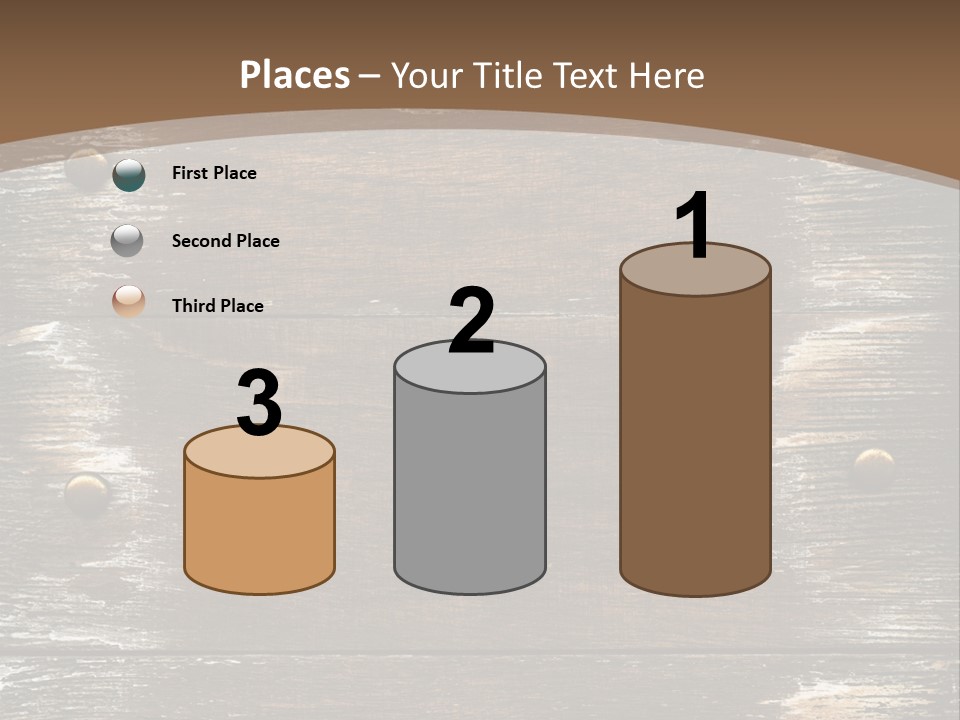 Rivet Wooden Wall PowerPoint Template