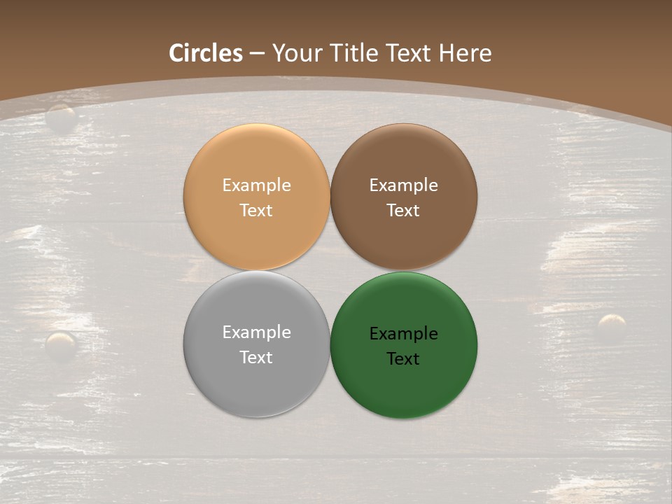 Rivet Wooden Wall PowerPoint Template