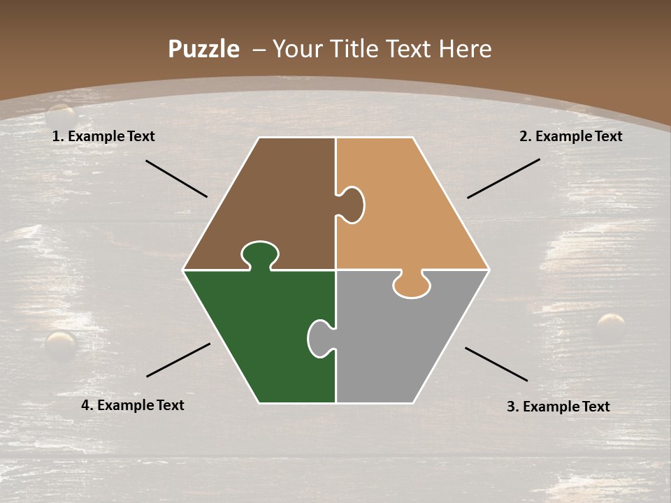 Rivet Wooden Wall PowerPoint Template